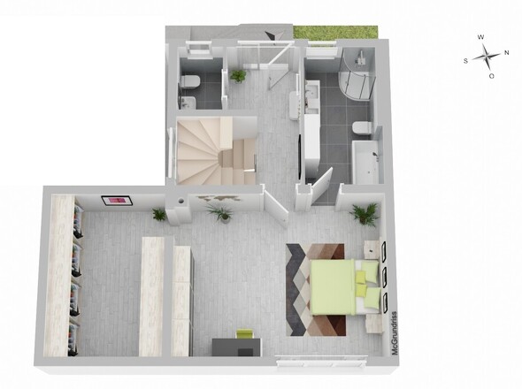 Raumaufteilung Eingang