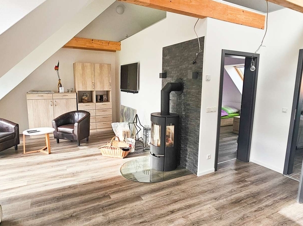 Wohnbereich im Dachgeschoss 