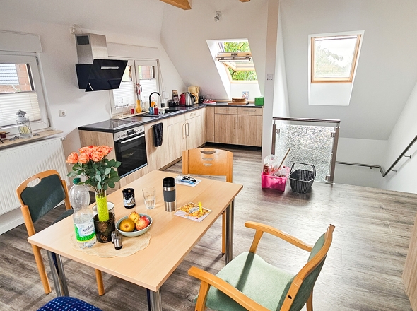 Küche im Dachgeschoss