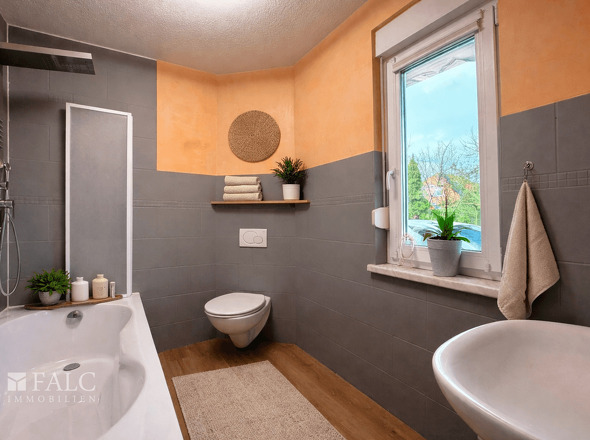 Badezimmer Einliegerwohnung (Einrichtung digital)