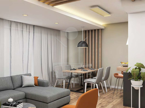 Der lichtdurchströmte Wohnbereich, Typ 2