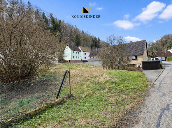 Sicht auf das Grundstück