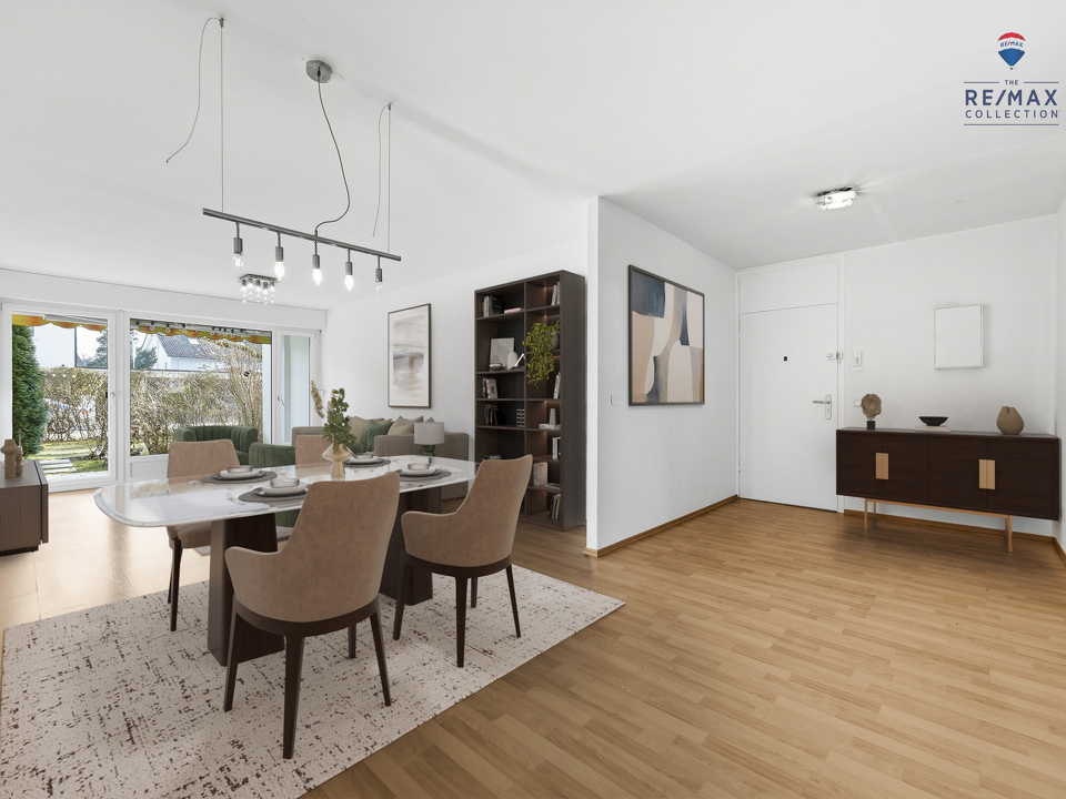 Wohnzimmer - virtuell gestaged