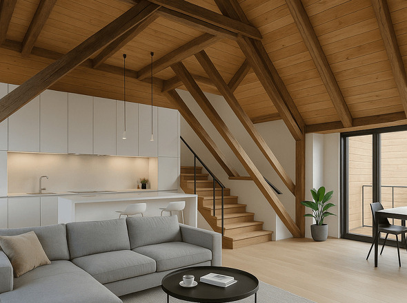 ausbaufähiges Dach (Ausbaubeispiel)