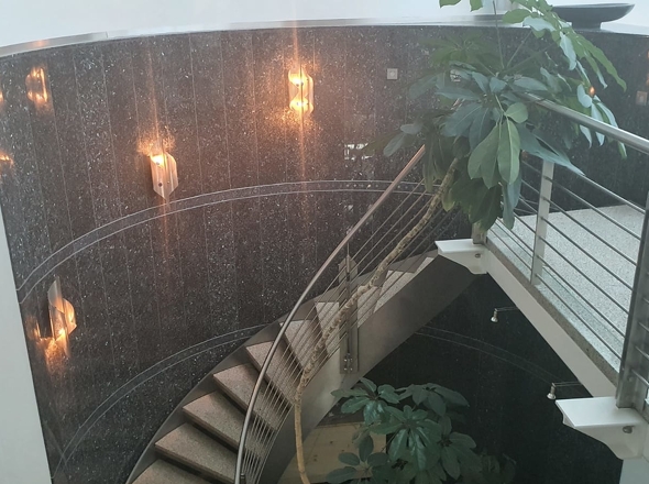 Aufgang Galerie Villa