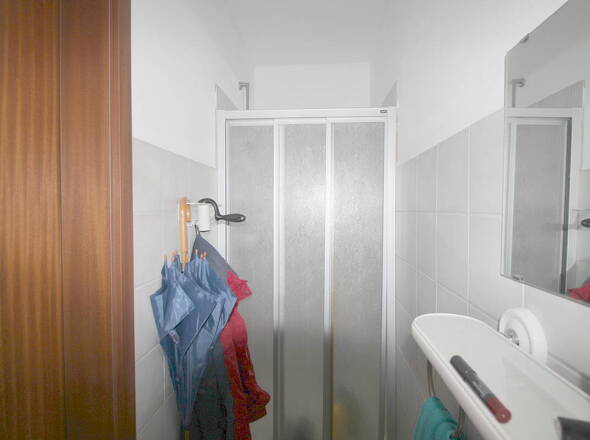 Gäste-WC mit Dusche Eingangsflur EG