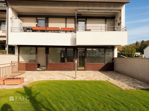 Blick vom Garten aus  - (KI generiert)