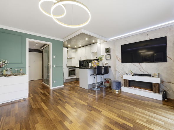 Wohn-/Essbereich mit Küche