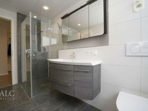 Modernes Tageslicht-Duschbad