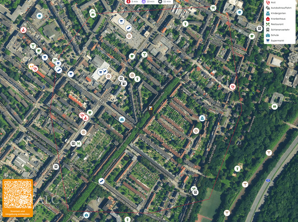 Lageplan-Gneisenaustraße 96, 47057 Duisburg, Deutschland-Kartenausschnitte