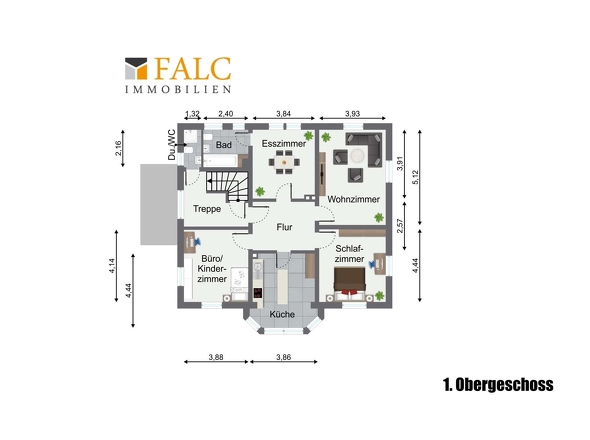 Grundriss 1.Obergeschoss