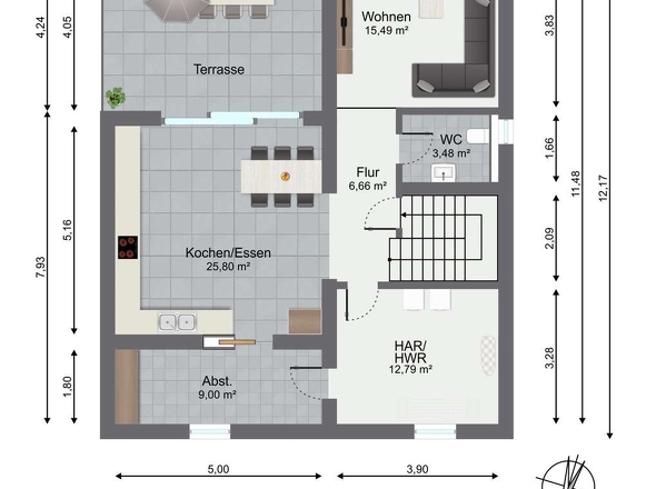 Grundriss Untergeschoss