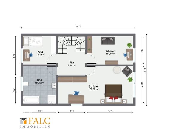 Grundriss Obergeschoss