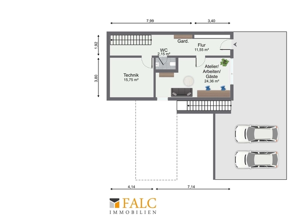Grundriss Untergeschoss