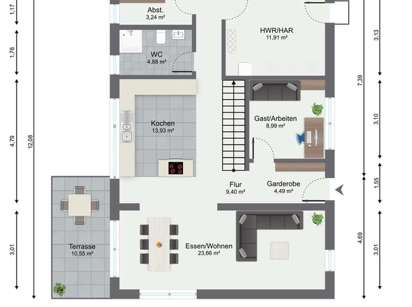 Grundriss Erdgeschoss