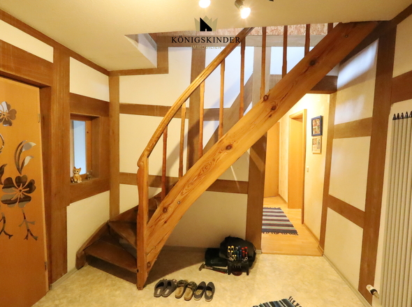 Hier geht's ins Obergeschoss