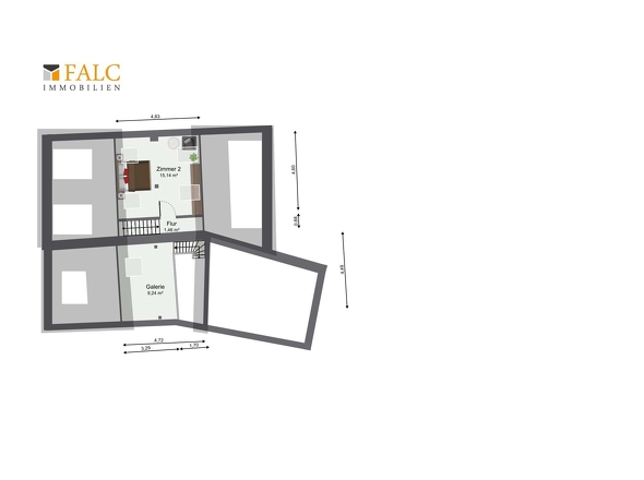 Grundriss Spitzboden