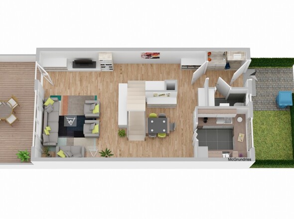 Raumaufteilung Erdgeschoss