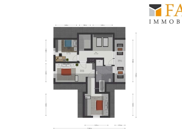 Grundriss Obergeschoss