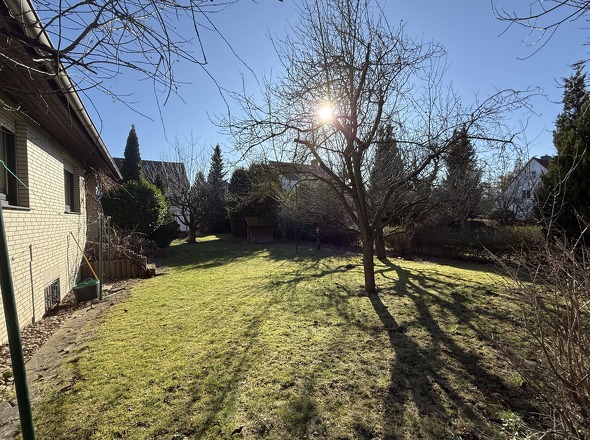 Sonniger Gartenbereich