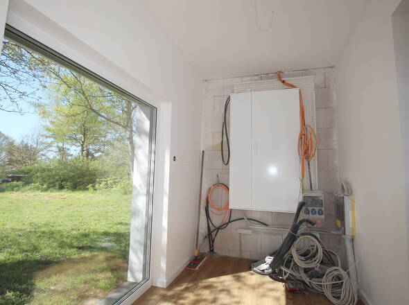 Noch final zu installierender Stromsicherungskasten