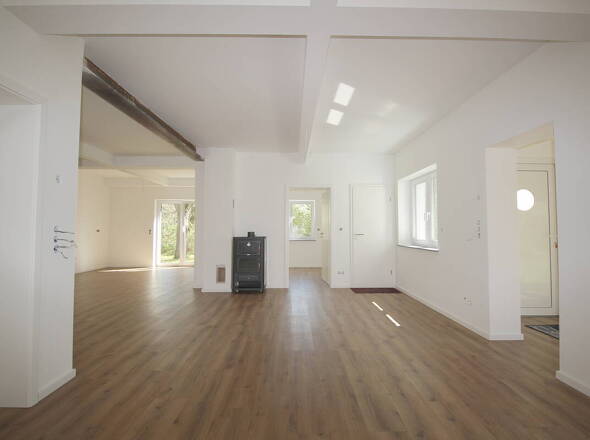 Offene Architektur im Erdgeschoss