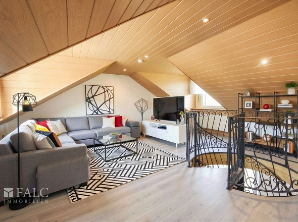 Wohnraum Dachgeschoss - (KI generiert)