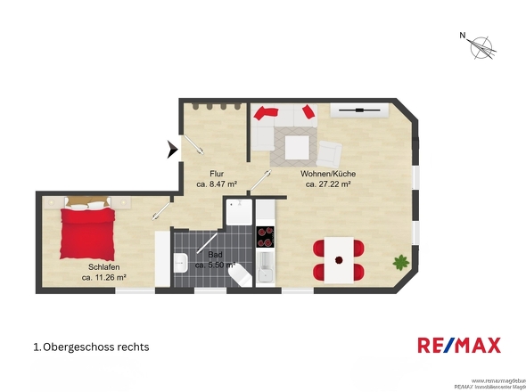 1. Obergeschoss rechts
