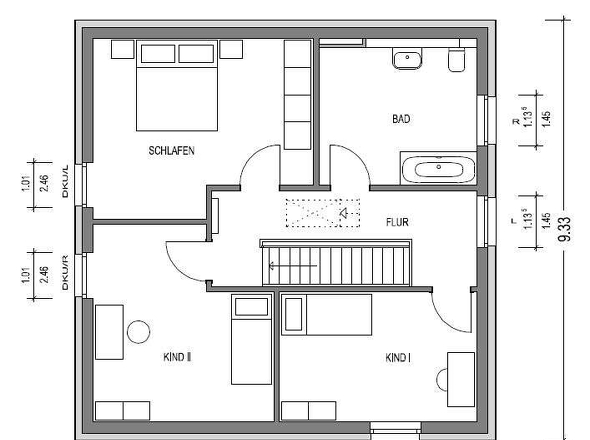 Grundriss Obergeschoss