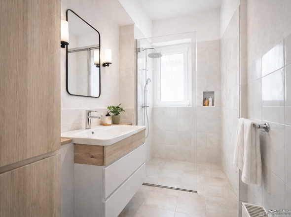 Badezimmer, KI generiert und optimiert 