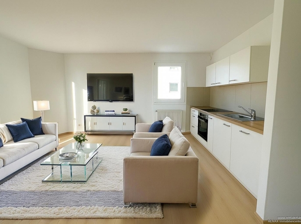 Wohnküche Beispiel KI unterstützt