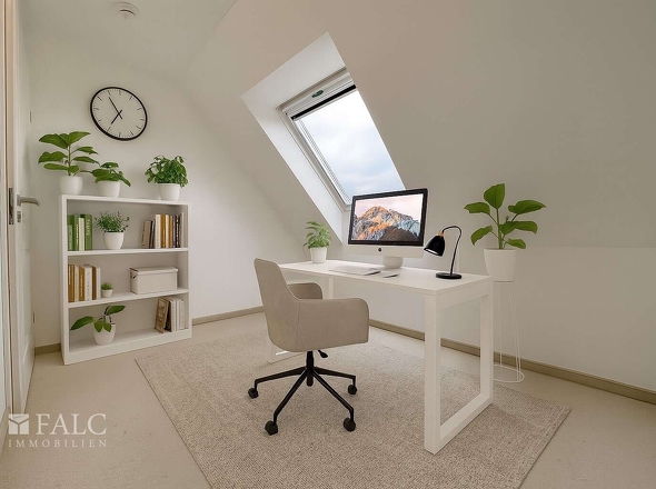 Büro gestaged 