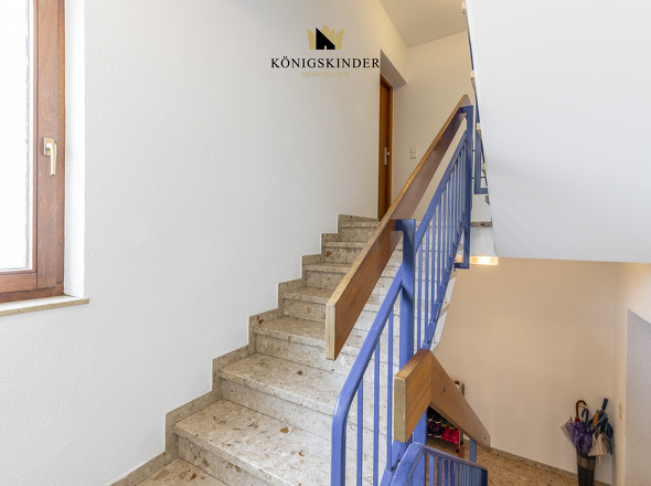 Freundlicher Empfang über´s Treppenhaus