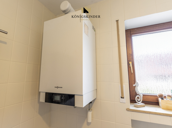 Brenner der Etagenheizung im Bad