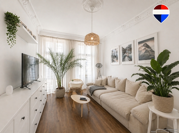 Wohnzimmer- KI unterstütz