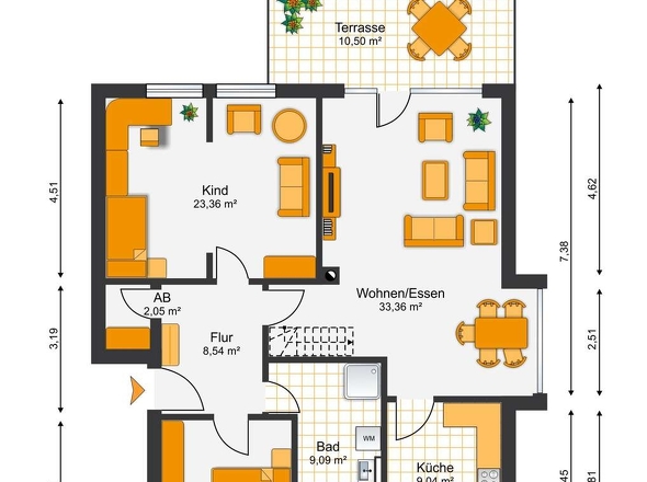 Grundriss Wohnung 