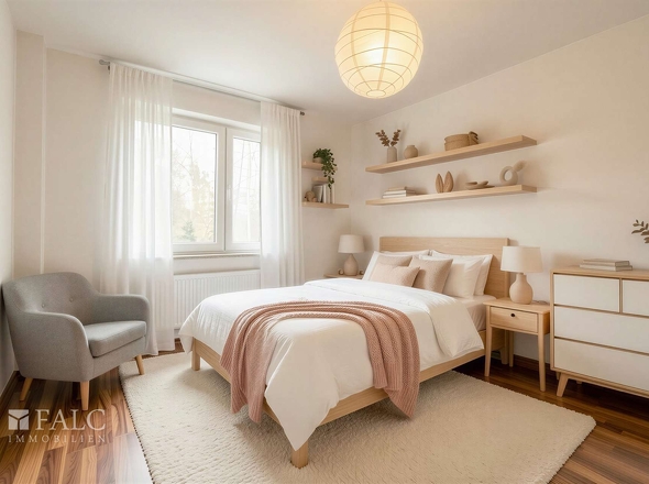 Schlafzimmer visualisiert