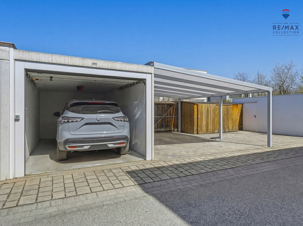 Garage und Doppelcarport