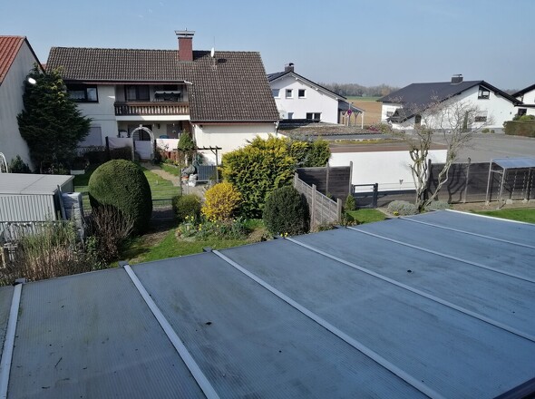 Blick vom Balkon