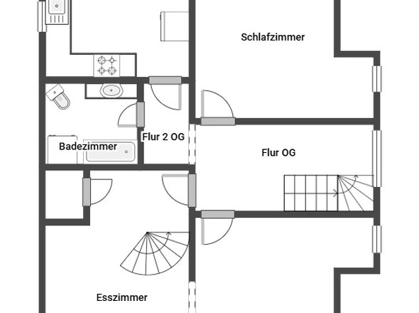 Grundriss Wohnung OG