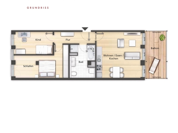 Grundriss m. Wfl.