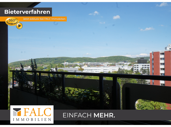 Blick vom Balkon