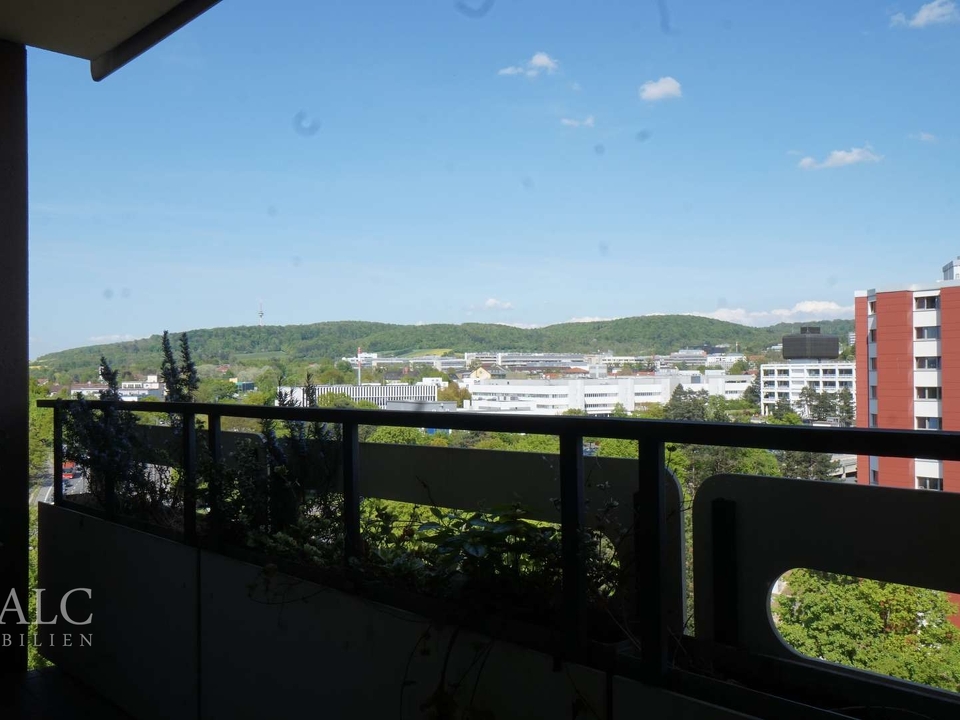 Blick vom Balkon