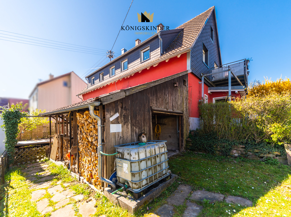 Garage und Holzlager zur EG Whg