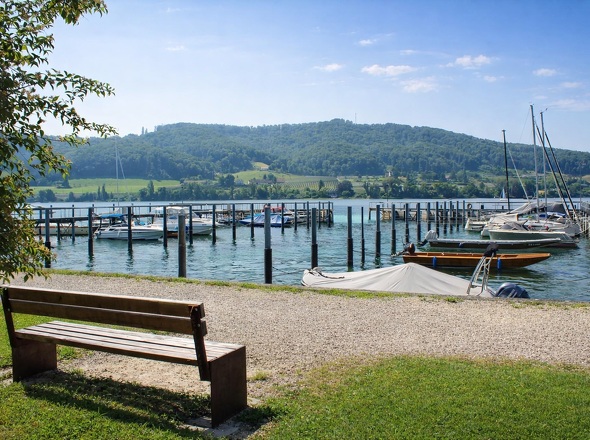 Blick auf den Hafen