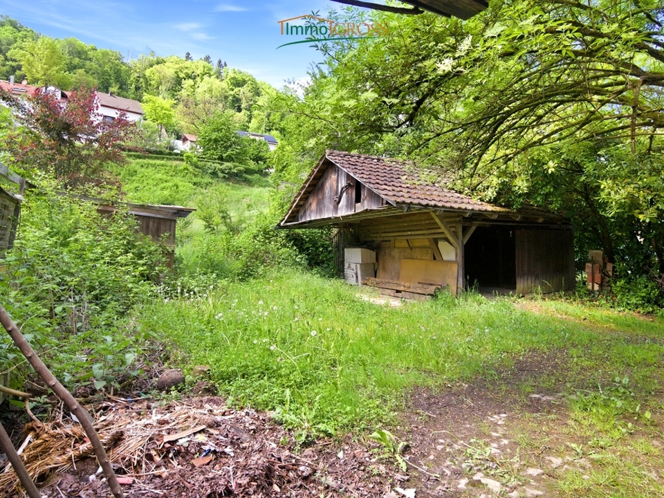 Garten mit möglicher Garage
