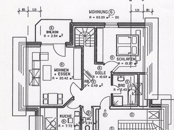 Grundriss Whg 6