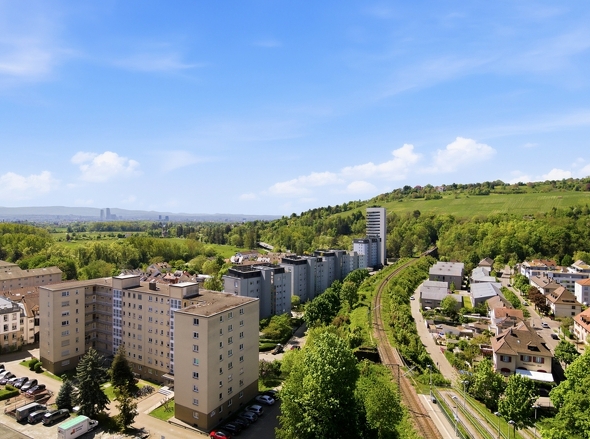 Blick auf Basel und den Tüllinger