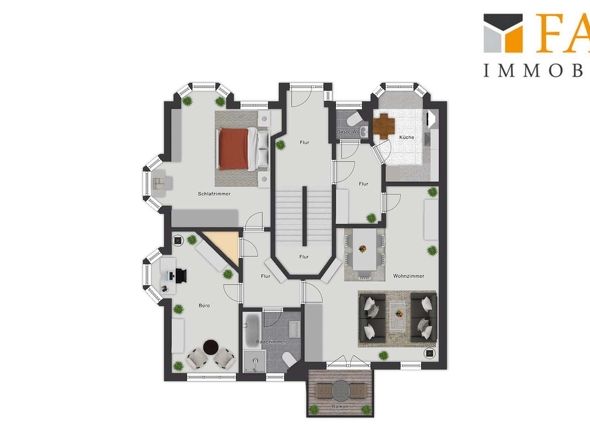 Grundriss Erdgeschosswohnung
