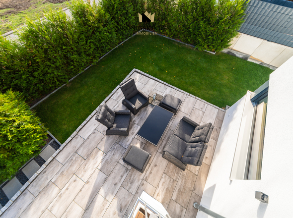 Blick vom Balkon